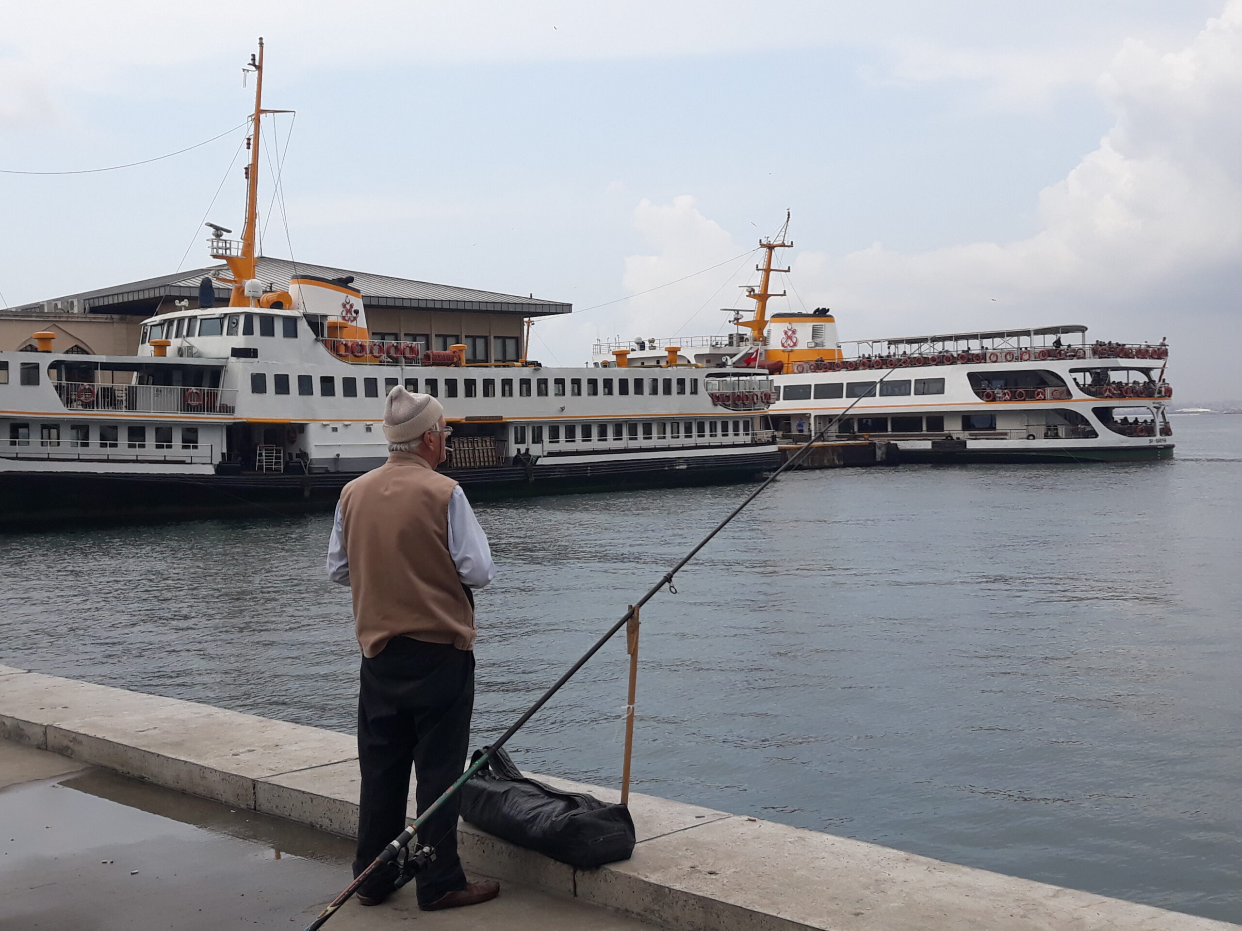 You'll see a lot of fisherman on the waterfront when you use my Kadikoy guide